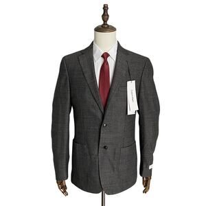 Calvin Klein Sport Coat Men's 41 Long Slim Fit Classic Charcoal Herringbone NEW